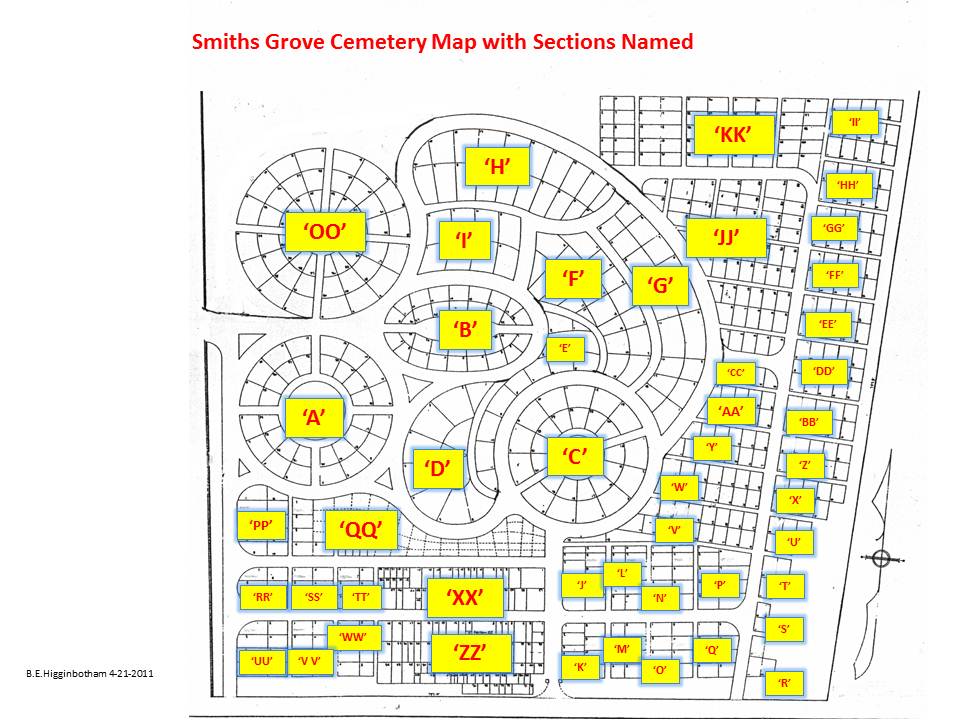 Smiths Grove Cemetery Maps Smiths Grove, Kentucky